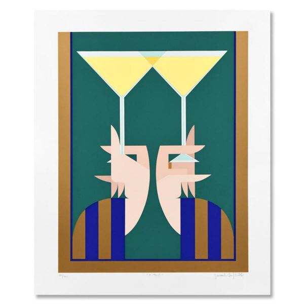 Giancarlo Impigia, "A Toast" Limited Edition Serigraph, Numbered and Hand Signed with Letter of Auth