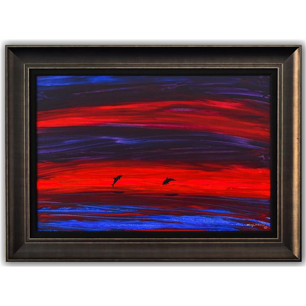 Wyland- Original Painting on Canvas "On the Horizon"