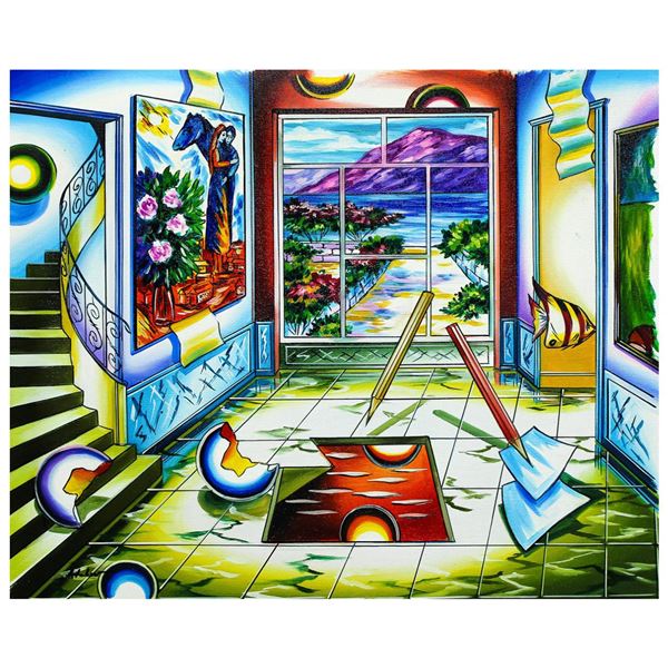 Alexander Astahov- Original Oil on Canvas "Beach House"