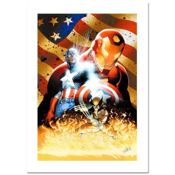Stan Lee Signed, "Civil War #1" Numbered Marvel Comics Limited Edition Canvas by Michael Turner (197