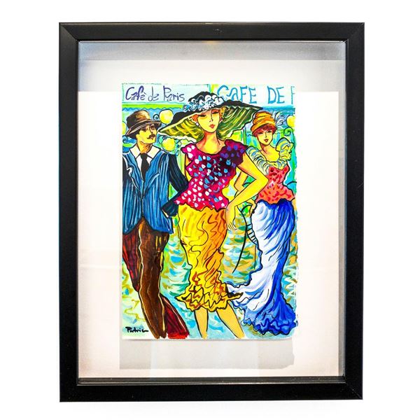 Patricia Govezensky- Original Watercolor "French Family"