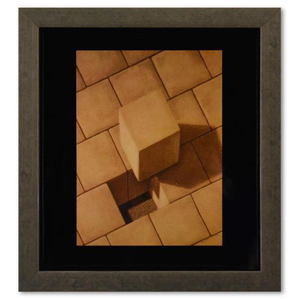 Victor Vasarely (1908-1997), "Etude Axonometrique - 2 de la série Graphismes 3" Framed 1977 Heliogra