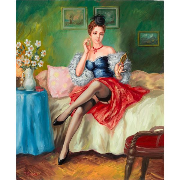 Taras Sidan- Original Giclee on Canvas "Before The Date"