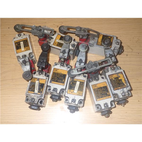 Lot of (8) Omron D4B Limit Switches
