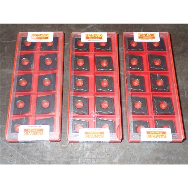 Lot of (30) Sandvik #CNMA 190612-KR Carbide Inserts