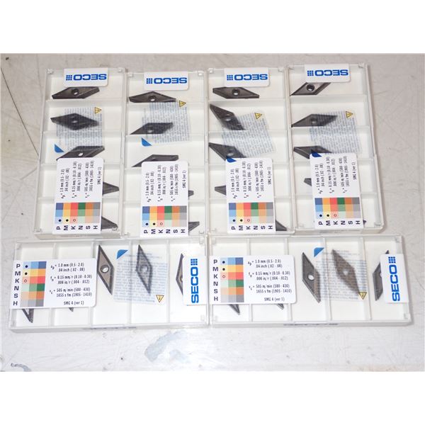 Lot of (30) SECO #VNMG160404-MF2 TP2500 Carbide Inserts