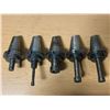 Image 2 : Lot of (5) Misc. CAT50 Collect Chuck Tool Holders