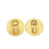 Image 3 : Hermes Gold Silk Clip-on Earrings