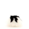 Image 3 : Fendi Super Karlito Pom Pom Bag Charm Fur with Leather Black, Neutral