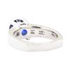 Image 3 : 1.93 ctw Sapphire And Diamond Ring - 14KT White Gold