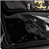Image 6 : Chanel Vintage Front Pocket Chain Tote Patent Medium Black