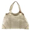 Image 1 : Gucci White Leather Large Hobo Bag