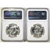 Image 2 : 2 1960 FRANKLIN HALVES, BOTH NGC 1-MS64 & 1-MS65