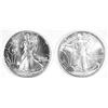 Image 1 : 1991 & 92 BU AMERICAN SILVER EAGLES