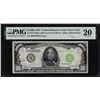 Image 1 : 1934 $1,000 Federal Reserve Note New York Light Green Seal Fr.2211-B PMG Very Fine 20