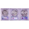 Image 2 : Lot of 1999-2001 $1 American Silver Eagle Coins PCGS MS68 First Strike