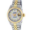 Image 2 : Rolex Ladies Two Tone Mother Of Pearl Diamond Datejust Wristwatch