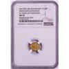 Image 1 : AH1007-08 Shaybanid 1/12 Mohur Gov. in Name of Humayun Badakhshan Gold Coin NGC AU55