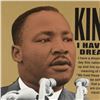 Image 2 : Steve Kaufman (1960-2010) "Martin Luther King" Original Serigraph On Canvas