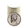 Image 1 : Roll of (20) Brilliant Uncirculated 1963-D Franklin Half Dollar Coins