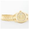 Image 6 : Rolex Ladies 18K Yellow Gold Champagne Diamond President Wristwatch With Rolex Box