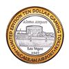 Image 1 : .999 Silver McCarran International Airport Las Vegas, NV $10 Limited Casino Token