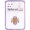 Image 1 : 1853 $2 1/2 Liberty Head Quarter Eagle Gold Coin NGC AU55