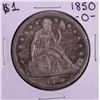 Image 1 : 1850-O $1 Seated Liberty Silver Dollar Coin