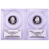 Image 1 : Lot of (2) 2006-S Proof Silver North Dakota State Quarter Coins PCGS PR69DCAM