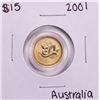 Image 1 : 2001 Australia $15 Year Of The Snake 1/10 oz Gold Coin