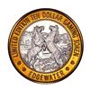 Image 1 : .999 Fine Silver Edgewater Casino Laughlin, NV $10 Limited Edition Gaming Token