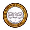 Image 2 : .999 Fine Silver Gold Coast Las Vegas, Nevada $10 Casino Limited Edition Gaming Token