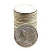 Image 2 : Rolls of (20) Brilliant Uncirculated 1940's Walking Liberty Half Dollar Coins