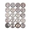 Image 3 : Rolls of (20) Brilliant Uncirculated 1940's Walking Liberty Half Dollar Coins