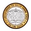 Image 2 : .999 Fine Silver Golden Nugget Laughlin $10 Casino Limited Edition Gaming Token