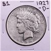 Image 1 : 1927-D $1 Peace Silver Dollar Coin
