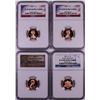 Image 1 : Lot of (4) Proof Lincoln Memorial Cent Coins NGC PF69RD Ultra Cameo