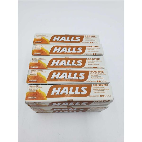 Halls Honey Flavor Lozenges 15x 9