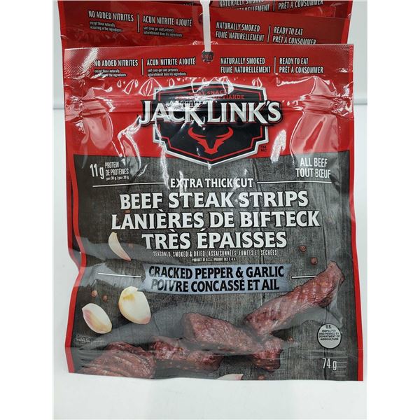 Jack Links Beef Steak Cracked Pepper & Garlic 4x74g