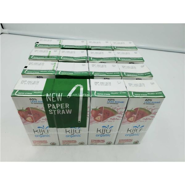 Kiju Organic Strawberry / Watermelon Fruit Juice Lot of 4- (4x200ml)