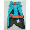 Image 2 : NEW RC Pets Blue/Orange/Reflective Silver Harness Style Pet Parka - Size 28"
