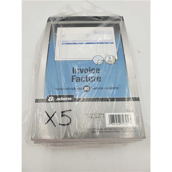 Invoice Books (5 x 50)