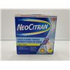 Image 1 : NeoCitran Cold & Sore Throat Lemon Night Time - 10 Single Dose Pouches (Powder)