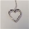 Image 3 : Silver Amethyst Cubic Zirconia Heart Shaped Necklace, Suggested Retail Value $100