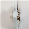 Image 3 : 10K Yellow Gold Garnet(0.4ct) Diamond(0.06ct) Earrings, Made in Canada, Suggested Retail Value $500