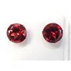 Image 1 : 10K White Gold Garnet(2.5ct) Earrings, Made in Canada, Suggested Retail Value $360