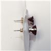 Image 3 : 10K White Gold Garnet(2.5ct) Earrings, Made in Canada, Suggested Retail Value $360