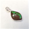 Image 3 : Silver Ammolite Necklace (~length 18 inches), Suggested Retail Value $300