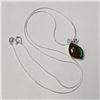 Image 5 : Silver Ammolite Necklace (~length 18 inches), Suggested Retail Value $300