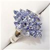 Image 1 : Silver Tanzanite(1.9ct) Ring (~Size 6.75)(Ring is resizable for $40), Suggested Retail Value $400